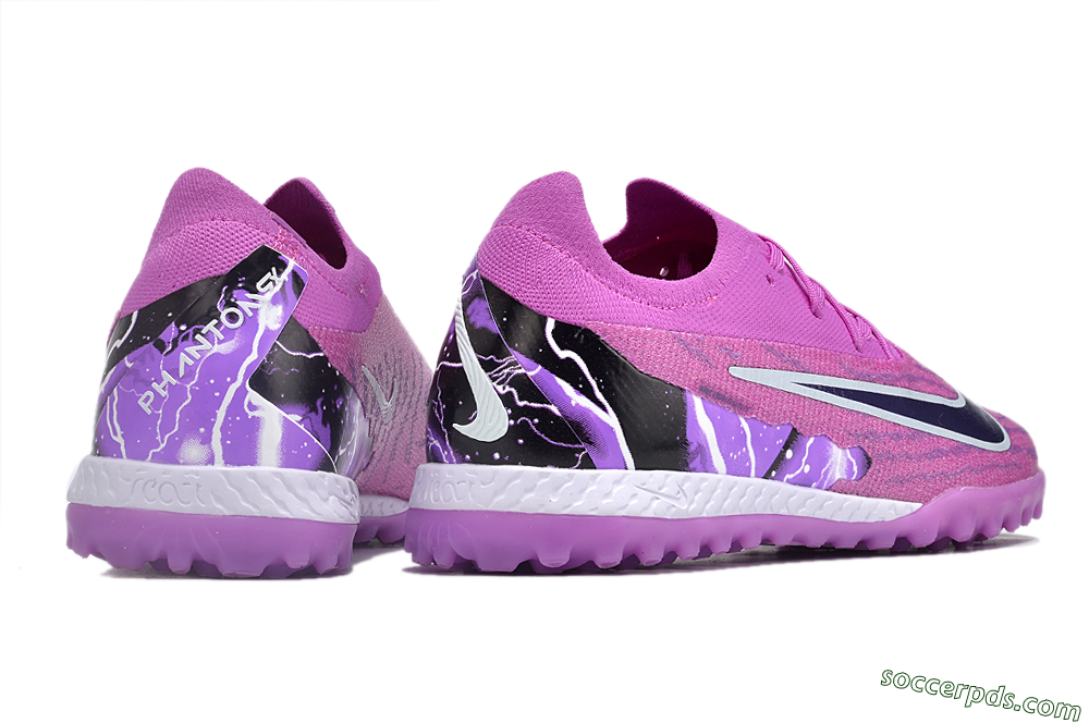Nike Phantom GX Elite TF Low-Tops Football Shoes - Purple/Black/White 6