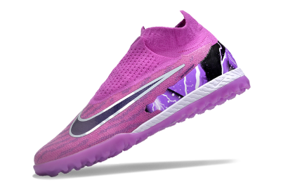 Nike Phantom GX Elite DF Link TF High-Tops Football Shoes - Purple/Black/White