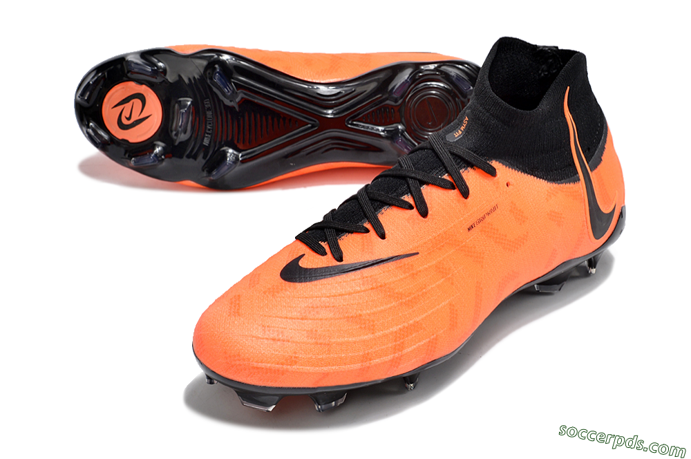 Nike Phantom Luna Elite FG High-Tops Football Boots - Orange/Black 3