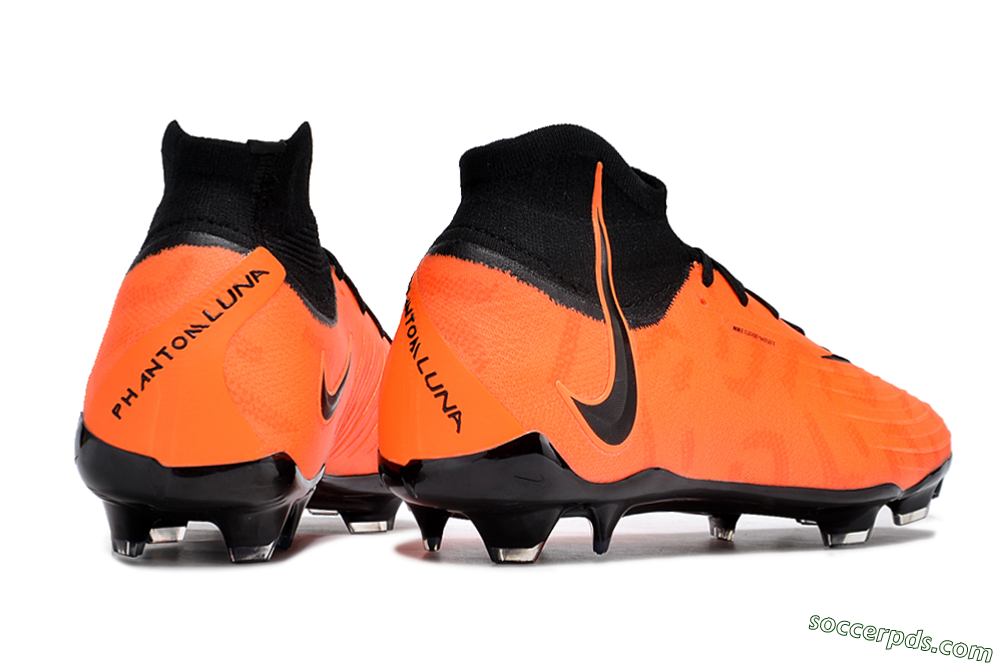 Nike Phantom Luna Elite FG High-Tops Football Boots - Orange/Black 6
