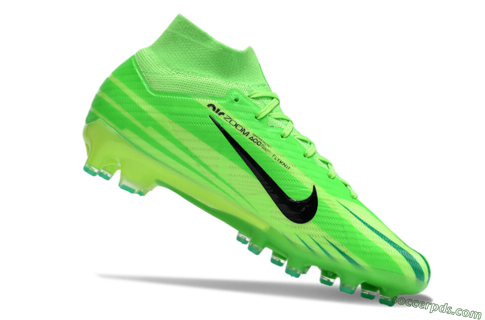 Nike Air Zoom Mercurial Superfly 9 Elite AG High-Tops Football Boots - Green/Black 4