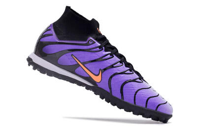Nike Air Zoom Mercurial Superfly 9 Elite TF High-Tops Football Shoes - Purple/Black/Orange