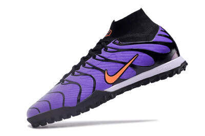Nike Air Zoom Mercurial Superfly 9 Elite TF High-Tops Football Shoes - Purple/Black/Orange