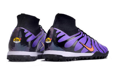 Nike Air Zoom Mercurial Superfly 9 Elite TF High-Tops Football Shoes - Purple/Black/Orange