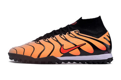 Nike Air Zoom Mercurial Superfly 9 Elite TF High-Tops Football Shoes - Orange/Black/Red