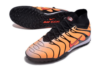 Nike Air Zoom Mercurial Superfly 9 Elite TF High-Tops Football Shoes - Orange/Black/Red