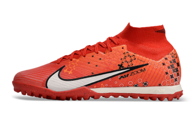 Nike Air Zoom Mercurial Superfly 9 Elite TF High-Tops Football Shoes - Red/White/Black
