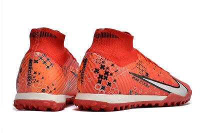 Nike Air Zoom Mercurial Superfly 9 Elite TF High-Tops Football Shoes - Red/White/Black