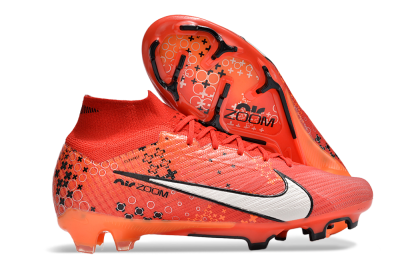 Nike Air Zoom Mercurial Superfly 9 Elite FG High-Tops Football Boots - Orange/White/Black
