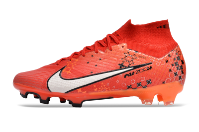 Nike Air Zoom Mercurial Superfly 9 Elite FG High-Tops Football Boots - Orange/White/Black