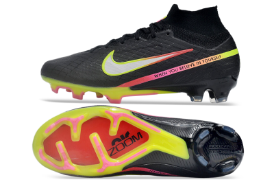 Nike Air Zoom Mercurial Superfly 9 Elite FG High-Tops Football Boots - Black/Silver/Green/Red