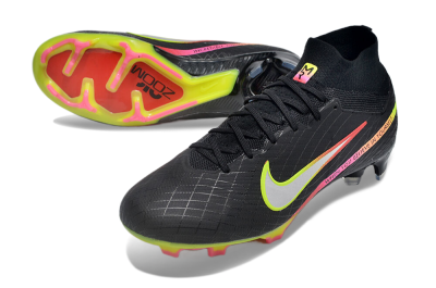 Nike Air Zoom Mercurial Superfly 9 Elite FG High-Tops Football Boots - Black/Silver/Green/Red