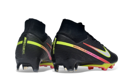 Nike Air Zoom Mercurial Superfly 9 Elite FG High-Tops Football Boots - Black/Silver/Green/Red