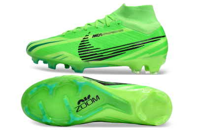 Nike Air Zoom Mercurial Superfly 9 Elite FG High-Tops Football Boots - Green/Black