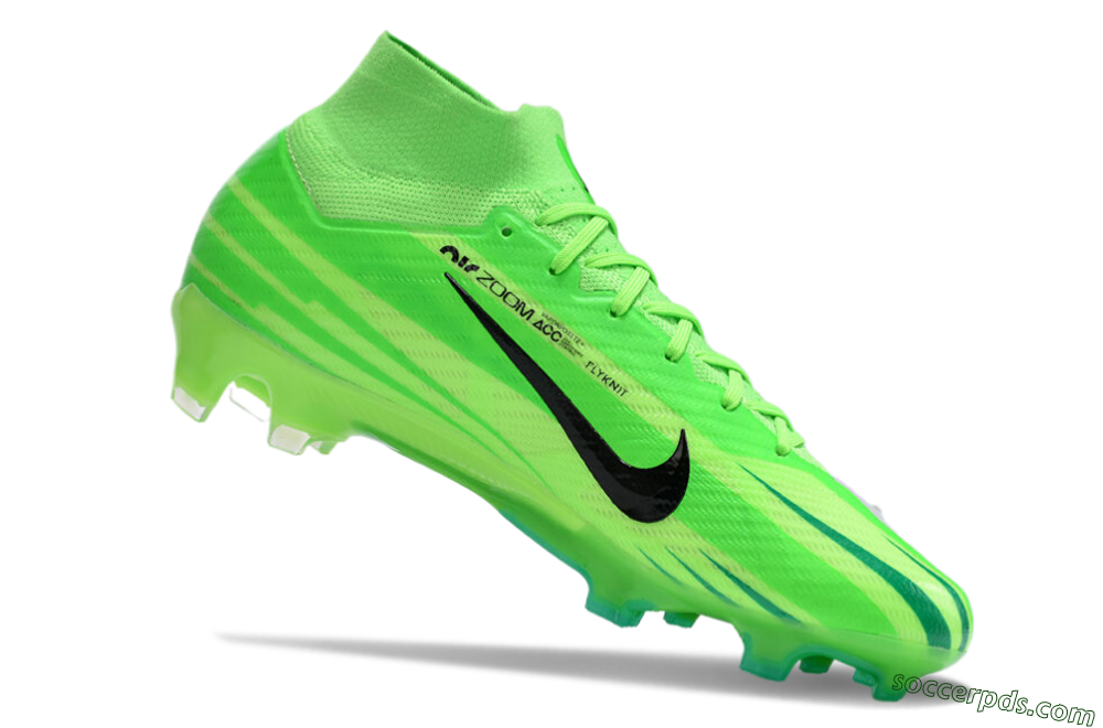 Nike Air Zoom Mercurial Superfly 9 Elite FG High-Tops Football Boots - Green/Black 4