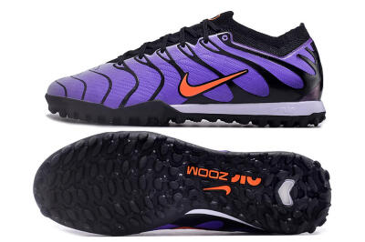 Nike Air Zoom Mercurial Vapor 15 Elite TF Low-Tops Football Shoes - Purple/Black/Orange