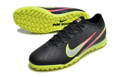 Nike Air Zoom Mercurial Vapor 15 Elite TF Low-Tops Football Shoes - Black/Silver/Green/Red