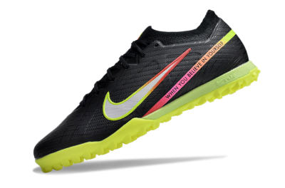 Nike Air Zoom Mercurial Vapor 15 Elite TF Low-Tops Football Shoes - Black/Silver/Green/Red
