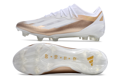 Adidas X Crazyfast.1 FG Low-Tops Football Boots - Silver/White/Brown