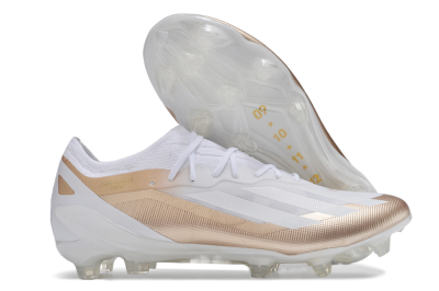 Adidas X Crazyfast.1 FG Low-Tops Football Boots - Silver/White/Brown
