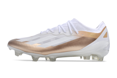 Adidas X Crazyfast.1 FG Low-Tops Football Boots - Silver/White/Brown