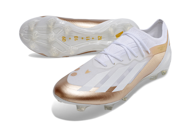 Adidas X Crazyfast.1 FG Low-Tops Football Boots - Silver/White/Brown