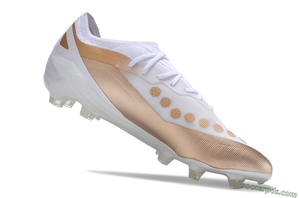 Adidas X Crazyfast.1 FG Low-Tops Football Boots - Silver/White/Brown 4