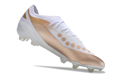 Adidas X Crazyfast.1 FG Low-Tops Football Boots - Silver/White/Brown
