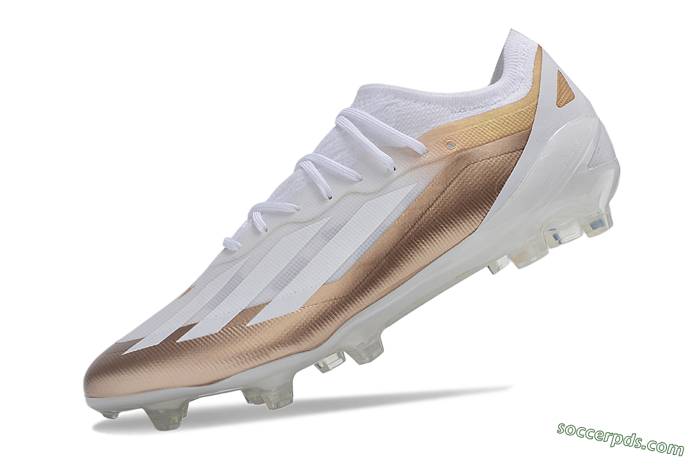 Adidas X Crazyfast.1 FG Low-Tops Football Boots - Silver/White/Brown 5