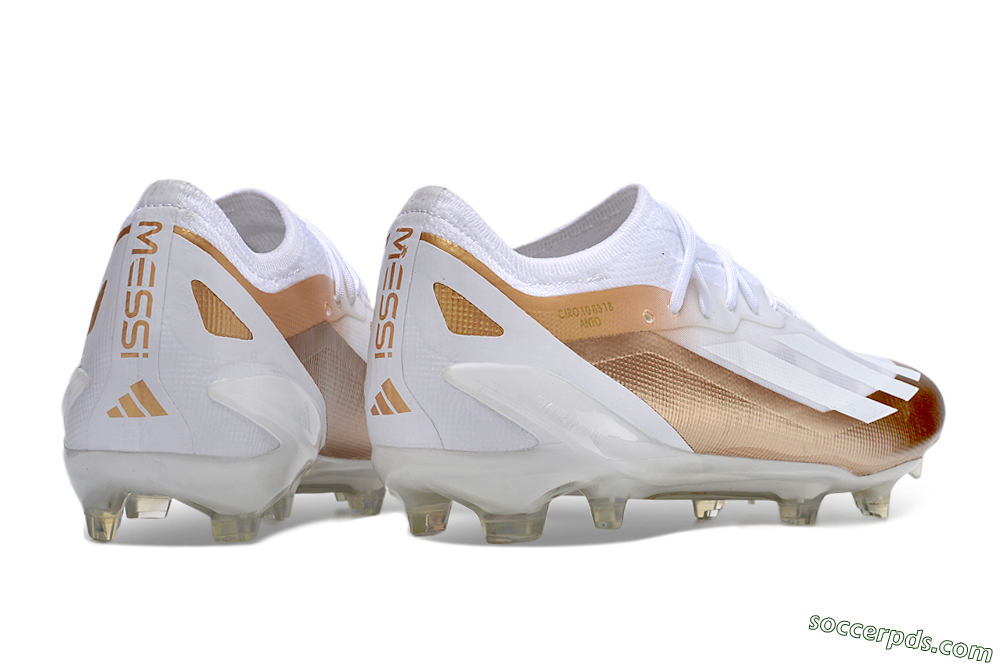 Adidas X Crazyfast.1 FG Low-Tops Football Boots - Silver/White/Brown 6