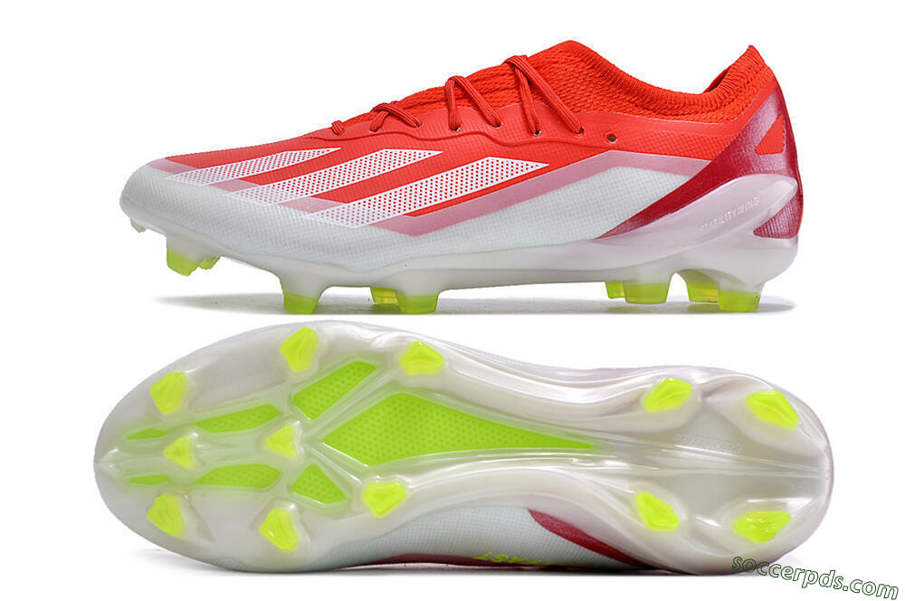 Adidas X Crazyfast.1 FG Low-Tops Football Boots - Red/White/Yellow 0