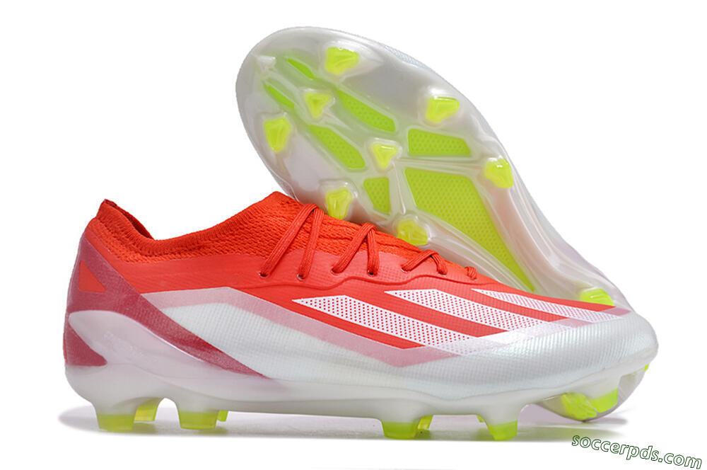 Adidas X Crazyfast.1 FG Low-Tops Football Boots - Red/White/Yellow 1