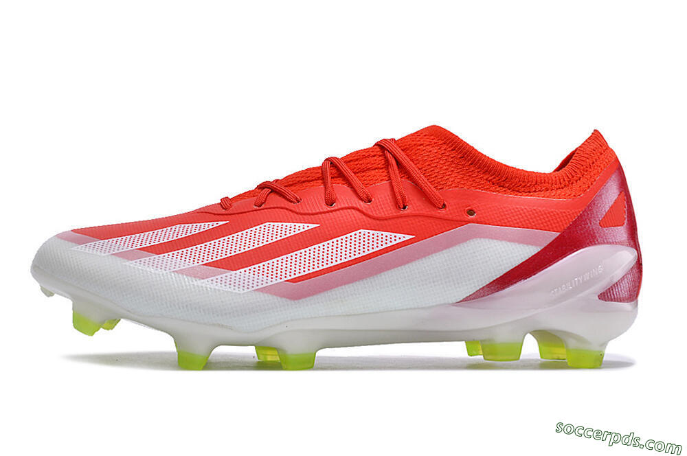 Adidas X Crazyfast.1 FG Low-Tops Football Boots - Red/White/Yellow 2