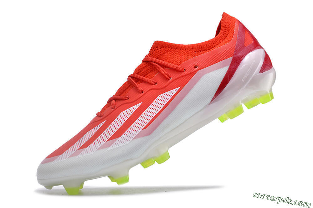 Adidas X Crazyfast.1 FG Low-Tops Football Boots - Red/White/Yellow 5
