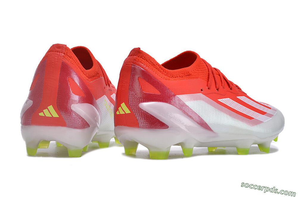 Adidas X Crazyfast.1 FG Low-Tops Football Boots - Red/White/Yellow 6