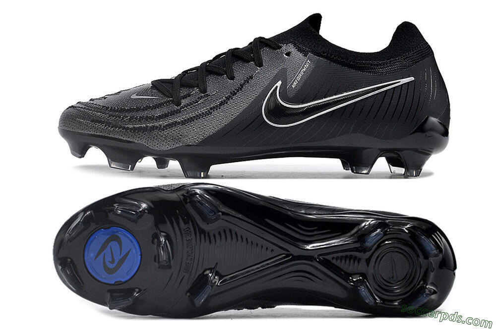 Nike Phantom Luna Elite Low FG Low-Tops Football Boots - Grey/Black/White 0