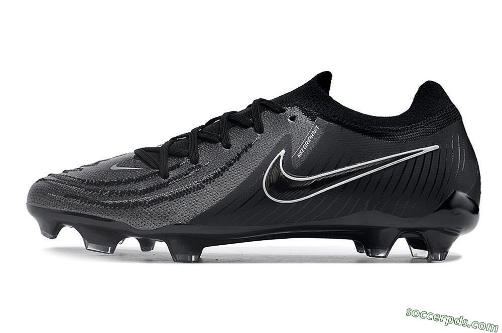 Nike Phantom Luna Elite Low FG Low-Tops Football Boots - Grey/Black/White 2