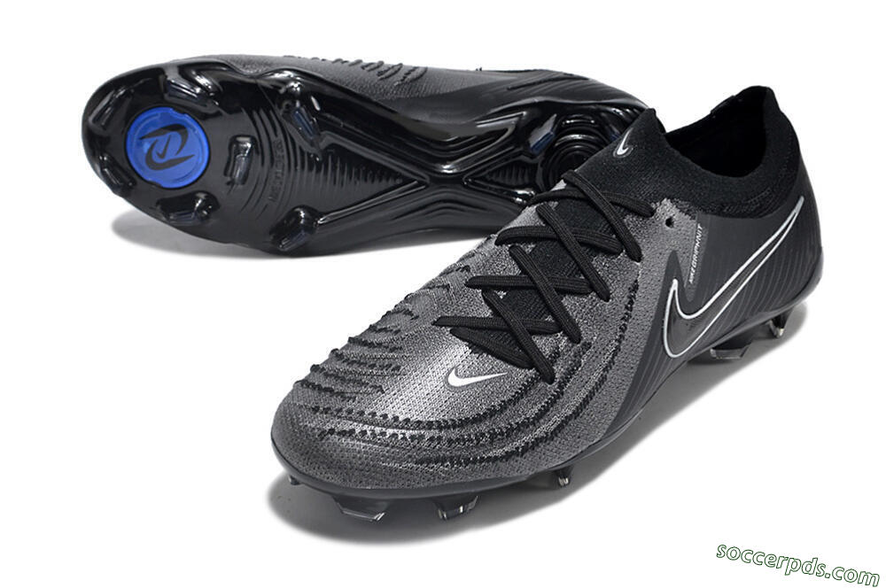 Nike Phantom Luna Elite Low FG Low-Tops Football Boots - Grey/Black/White 3