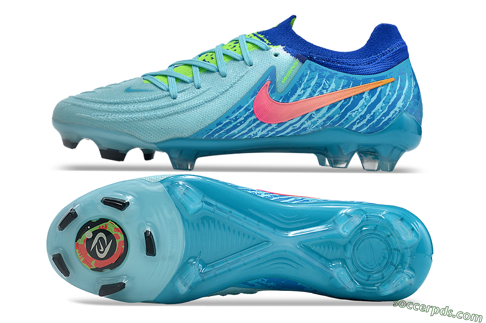 Nike Phantom Luna Elite FG Low-Tops Football Boots - Green/Pink/Orange 0