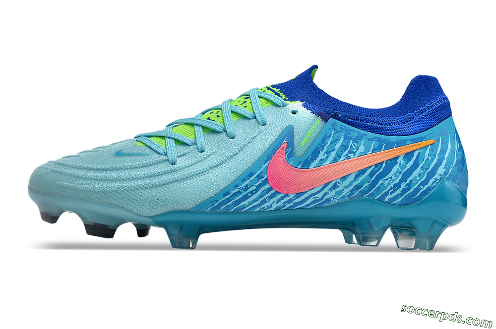 Nike Phantom Luna Elite FG Low-Tops Football Boots - Green/Pink/Orange 2