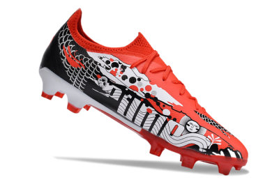 Puma Ultra Ultimate FG Low-Tops Football Boots - Red/White/Black