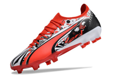 Puma Ultra Ultimate FG Low-Tops Football Boots - Red/White/Black