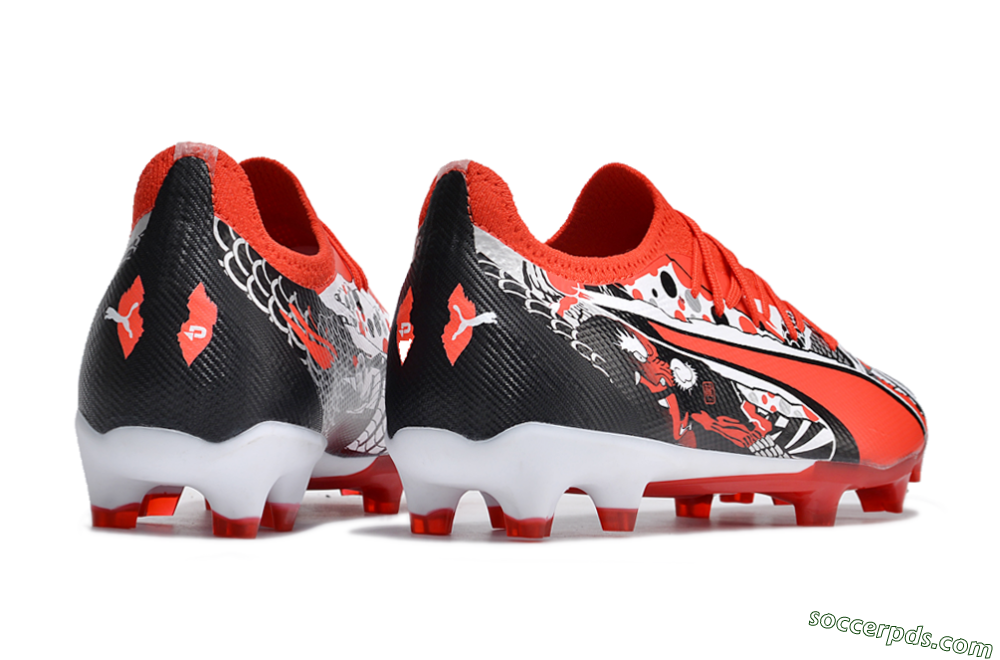 Puma Ultra Ultimate FG Low-Tops Football Boots - Red/White/Black 6