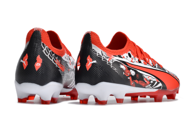 Puma Ultra Ultimate FG Low-Tops Football Boots - Red/White/Black