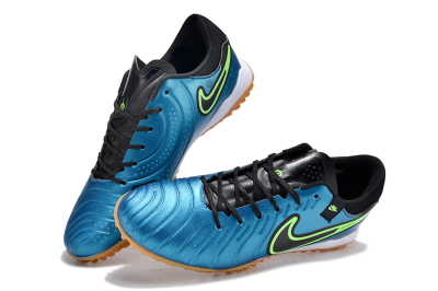 Nike Tiempo Legend 10 Pro TF Low-Tops Football Shoes - Jade/Black/Yellow