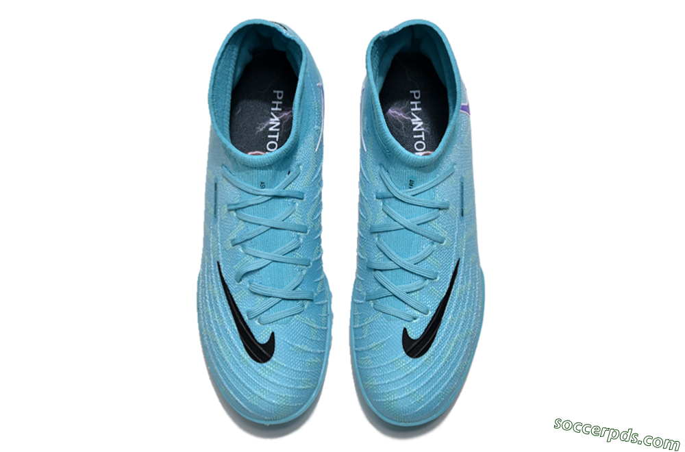 Nike Phantom Luna 2 Elite TF High-Tops Football Shoes - Jade/Purple/Black/White 5