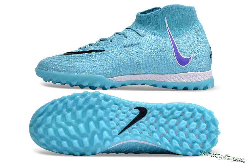 Nike Phantom Luna 2 Elite TF High-Tops Football Shoes - Jade/Purple/Black/White 0