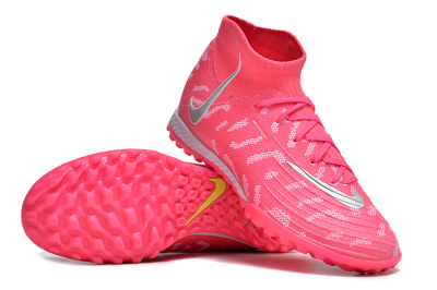 Nike Phantom Luna 2 Elite TF High-Tops Football Shoes - Pink/Silver/White