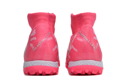Nike Phantom Luna 2 Elite TF High-Tops Football Shoes - Pink/Silver/White