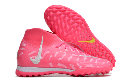 Nike Phantom Luna 2 Elite TF High-Tops Football Shoes - Pink/Silver/White